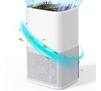 1.8 L Air Dehumidifiers, Silent Electric Dehumidifier with Automatic Defrost/Shut-off, Colourful LED, Timer, Touchscreen LCD Display, 580 ml/Day, for Bathroom, Bedroom