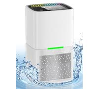 1.8 L Air Dehumidifiers, Silent Electric Dehumidifier with Automatic Defrost/Shut-off, Colourful LED, Timer, Touchscreen LCD Display, 715 ml/Day, for Bathroom, Bedroom