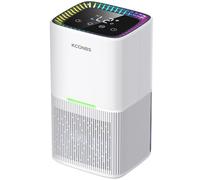 1.8 L Air Dehumidifiers, Silent Electric Dehumidifier with Automatic Defrost/Shut-off, Colourful LED, Timer, Touchscreen LCD Display, 670 ml/Day, for Bathroom, Bedroom