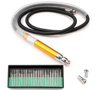 1/8'' Micro Pneumatic Air Pencil Die Grinder Kit, Pencil Style 52000-70,000 RPM, 3mm 3.17mm & 2.38mm Capacity, Engraving Tool