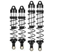 1/8 Scale RC Car Front And Rear Shocks Absorber Adjustable Shocks For 1/8 Arrma Typhoon 6S Redcat FS/ZD Racing Buggy Truggy Parts (Silver+Black)