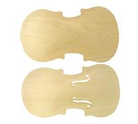 1/8 Scale Violin Top Back Unfinished Maple DIY Beginner Accessories Set(1/8)