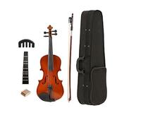 1/8 Splint Bright Acoustic Violin Fiddle With Box Case Bow Kits Beginner Matte Violin Musical Instruments (Color : Light Brown)