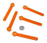 1/8 Teaspoon Measuring Spoon, 1/8 tsp Scoop Equals 0.625 CC (A Pinch) BPA-Free Scoop For Powders - FitPowders (25, Orange)
