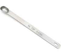 1/8 Teaspoon Stainless Steel Single Measuring Spoon - Measuring Spoons - Teaspoon Measure, and Easy Read Measuring Spoons - 0.63 ml Capacity - Compact mini Stainless Steel Long Handle