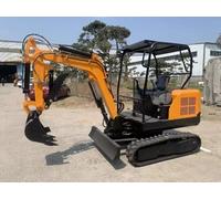 1.8-Ton Mini Excavator with Hydraulic Crawler Digger, Cooler and Hydraulic Thumb Clamp, Ideal for Garden, Farm, and Construction