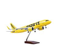 1 80 Fit For A320NEO Aircraft Model Toy With Lights And Wheels Die-Cast Resin Airplane Collector Display Hobby Playgame Kit