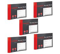1-80 Pages Numbered Duplicate Receipt Book, Half Size Duplicate Receipt Book for Business, Home, Office, Shop and Warehouse (5)