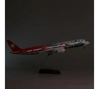 1 80 Scale Die-cast Model For Sichuan Airlines Airbus A350 Panda Resin Aircraft With Lights And Wheels Miniatures Set(With light)