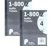 1 - 800 raffle tickets Assorted Colours Security Coded Cloakroom Tickets