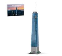 1/800 Scale One World Trade Center Building Blocks Set, Landmark Architecture Model, Collectible Freedom Tower Street Scene, Ideal Chritsmas or Birthday Gift for Building Lover and Teens 16+ (3153PC