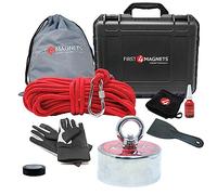 1,800Kg Pull - Apex 360 Magnet Fishing Kit With Super High Power 90mm Neodymium Magnet - Gloves, Thread Locker, 20M Rope