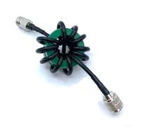 1 830MHz 200W Shortwave Choke Coil Suitable for For high Frequency Radio Applications from 1 8 to 30 MHz with Magnetic Core and M Male to M Female Connector (Blue)