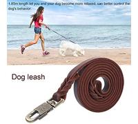 1.85 M Lederhunde Training in Smooth Rounded Parts, Brown Strap for Medium Dogs of the Dog's Obedience