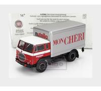 1:87 BREKINA PLAST Fiat 642 Truck Cassonato Ferrero 1962 Red Silver BRE58607 Mod