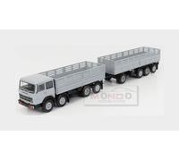 1:87 BREKINA PLAST Fiat 691 Truck Millepiedi 4-Assi 1961 Gray BRE58533 Model