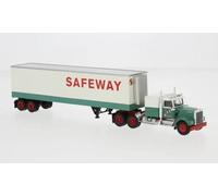 1:87 BREKINA PLAST Kenworth W 900 Koffer-Sz 1977 Safeway BRE86259 Model