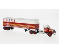 1:87 BREKINA PLAST Peterbilt 359 Ko-Sz 1973 Fdny BRE85722 Model
