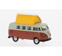 1:87 BREKINA PLAST Vw T1B Camper Grey/Red 1960 BRE31635 Model