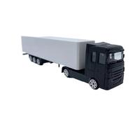 1:87 For 20CM Container Trailer Truck Miniature Car Model Alloy Simulation Toy Multi-Color(Black)