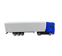 1:87 For 20CM Container Trailer Truck Miniature Car Model Alloy Simulation Toy Multi-Color(Blue)