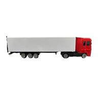 1:87 For 20CM Container Trailer Truck Miniature Car Model Alloy Simulation Toy Multi-Color(Red)