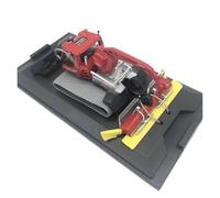 1:87 For 600 Road Snow Plow Diecast Construction Machinery Road Wrecker Simulation Alloy Car Red