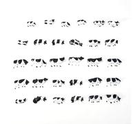 1:87 HO Scale Plastic Cow Models 30 Pieces for Model Railway Layouts Farm Scene Construction and Detailing
