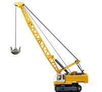 1:87 Ho Scale Tower Cable Crane All-Alloy Tower Cable Excavator Simulated Train Railway Model Scene Decoration Trains Accessories Vehicle Toy Models All-alloy Excavator