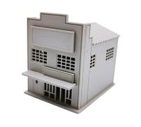 1:87 Japanese Building Model Kits Residential Modern House Landscape Railway Layout Model for Model Railway Diorama Accessory, 8cmx10cmx9.1cm