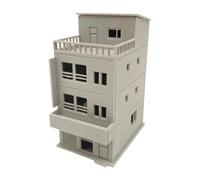 1:87 Japanese Building Model Kits Residential Modern House Landscape Railway Layout Model for Model Railway Diorama Accessory, 7.5cmx11cmx14.5cm