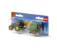 Siku John Deere Tractor With Baler - 1665 Round Model Toy 187 Scale - john deere siku baler tractor 1665 round model toy 187 scale