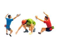 1:87 Rock Climbing Figures Resin Fairy Garden Layout Miniature Children Toys 3 pieces