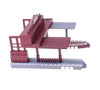 1:87 Scale Train Station Model Gauge Models Railway Diorama Scenery Layout