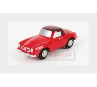 Schuco 450125200 Piccolo Mercedes Benz 190 SL Rosemarie N Model Car with Figure, Limited Edition 500, Red