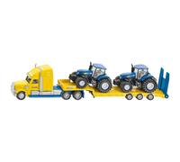 1:87 Siku Truck With 2 New Holland Tractors - 187 1805 Scale Super - siku new 187 holland tractors truck 1805 scale 2 super