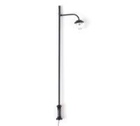 1:87 Single Head Street Lamps Model Making Layout Soft Lamp DIY Light Decoration Miniature Park Lighting Black/White light