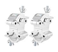 1.88-2 Inch Professional Swivel Truss Clamps, 2 Pack GZhumin Heavy Duty 770lb Swivel Coupler Truss Clamps, Dual Heads Can Require Turning, Two 360 Degree Lighting Clamps, Fits Pipe/Truss OD 48-52mm