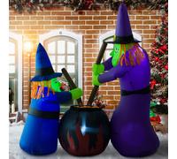 1.8H m Inflatable Witches Halloween Decoration
