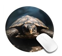 1 8inch Round Mouse Pad Animal Tortoise Mouse Mat with Non-Slip Rubber Base Custom Computer Mouse Pads for Wireless Mouses Laptop Office Desk Accessories Gaming Mousepad