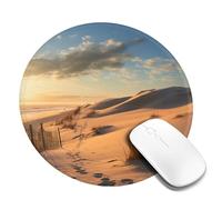 1 8inch Round Mouse Pad Sand Dunes Mouse Mat with Non-Slip Rubber Base Custom Computer Mouse Pads for Wireless Mouses Laptop Office Desk Accessories Gaming Mousepad