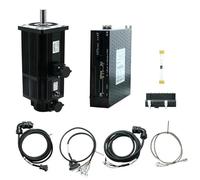 1.8KW 220V AC 3000Rpm 6Nm Nema42 Servo electronic starter Kit 110ST M06030 With Hybrid Servo Drive T3DF L30F(With Brake)