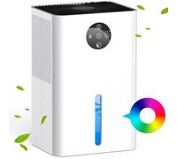 1.8L Dehumidifiers for Home Bedroom, Smart Defrost Overflow Protection | Auto Defrost, Auto Shut-Off, 6 Times Mode, 7 Colors Light, Low Noise, Energy-saving, for Bathroom, Drying Clothes, RV