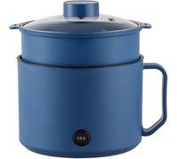 1.8L Electric Hot Pot, 600W Multi-Cooker with Steamer, Non-Stick Stainless Steel Inner Pot, Compact Desktop Appliance for Dorm, Office, Home Cooking