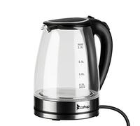1.8L Glass Kettle - 2000W Fast Boil Electric Kettle with LED Light - Boil-Dry & Overheat Protection, BPA-Free, Quiet