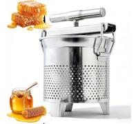 1.8L Manual Stainless Steel Vegetable Filling Squeezer, Dumpling Filling Press, Multi-Functional for Veggies, Fat Separation, Beeswax & Fruit Wine