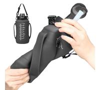 1.8L Silicone Water Bottle - Travel Hydration Place - Secure Cap, Ergonomic Handle, BPA Free Construction. Reusable Drinks Perfect for Adventures at a