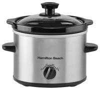 1.8L SLOW COOKER SILVER; HBSC020S (HAMILTON BEACH) Qty X 1