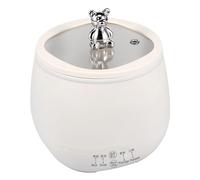 1.8L Small Electric Rice Cooker with Measuring Cup, Anti Scald Non Stick Rice Cooker Pot, Fast Cooking Keep Warm, Multifunctional Electric Cooking Pot for Home Cooking (white)