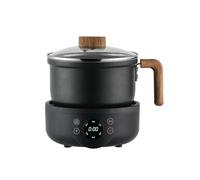 1.8L Split Electric Cooker for Students & Small Households | Multifunctional Mini Pot to Boil, Steam, Fry Instant Noodles (black-Smart,1.8L pot)